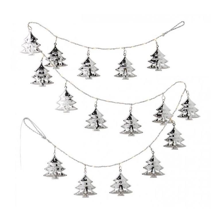 Markslöjd 704981 - Guirlande décorative GERDA 40xLED/2xAA 1,8m blanc chaud