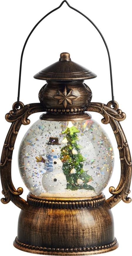 Markslöjd 705053 - décoration de Noël à LED LOTHAR LED/0,15W/3xAA lanterne bronze