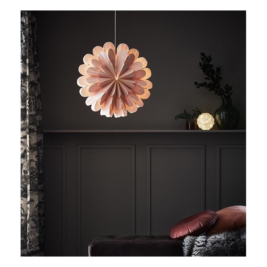 Markslöjd 705307 - Décoration de Noël MARIGOLD 1xE14/25W/230V 60 cm rose