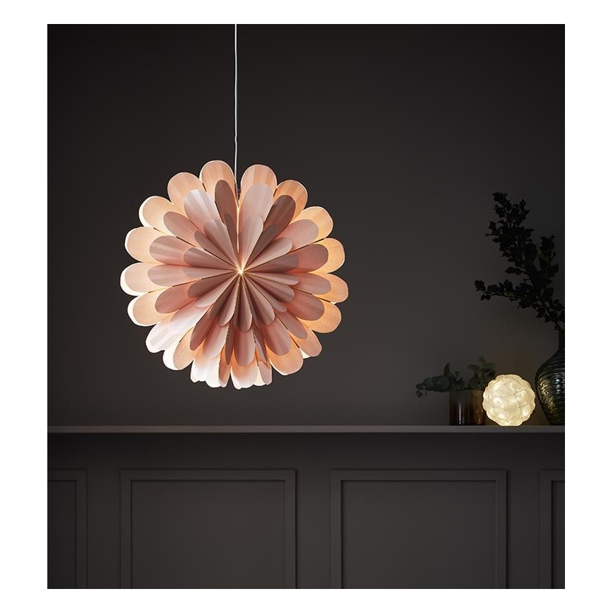 Markslöjd 705307 - Décoration de Noël MARIGOLD 1xE14/25W/230V 60 cm rose