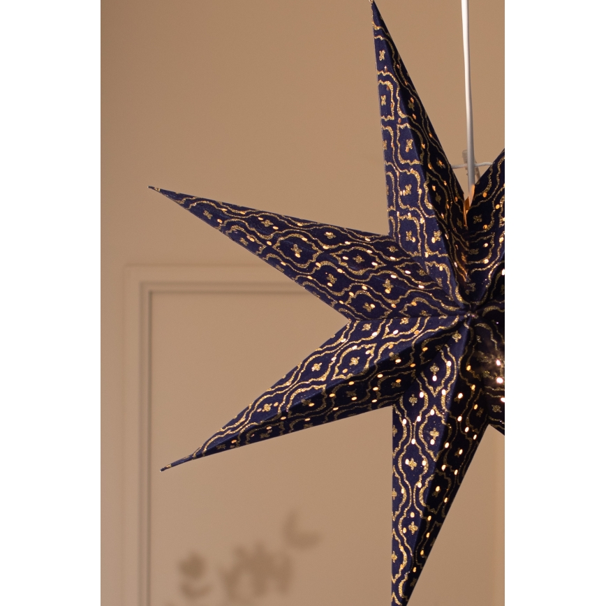 Markslöjd 705317 - Décoration de Noël BAROQUE 1xE14/25W/230V Ø 75 cm bleue