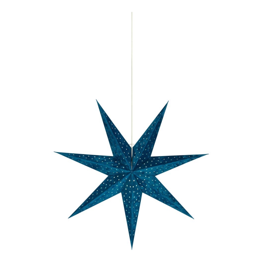 Markslöjd 705487 - Décoration de Noël VELOURS 1xE14/6W/230V 75 cm bleu