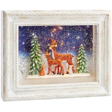 Markslöjd 705554 - Décoration de Noël REINHARD LED/0,06W/4xAA/blanc chaud blanc/patine