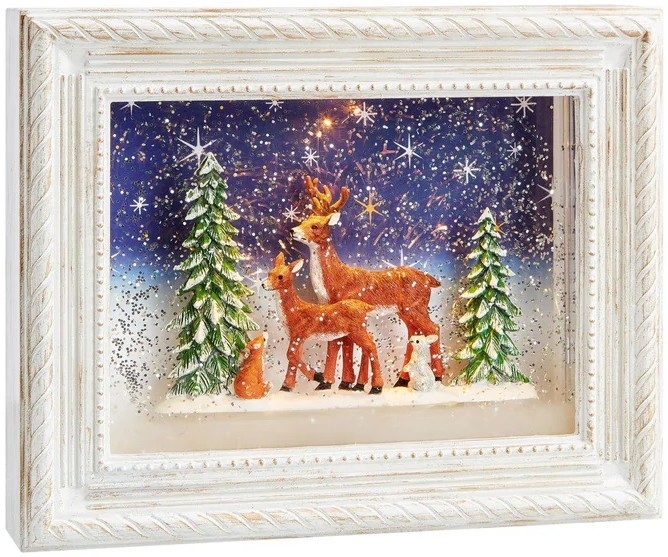 Markslöjd 705554 - Décoration de Noël REINHARD LED/0,06W/4xAA/blanc chaud blanc/patine