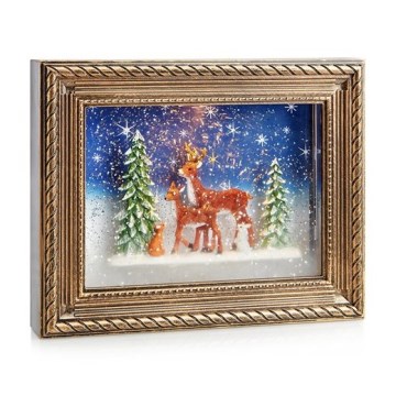 Markslöjd 705555 - Décoration de Noël REINHARD LED/0,06W/4xAA/blanc chaud bronze