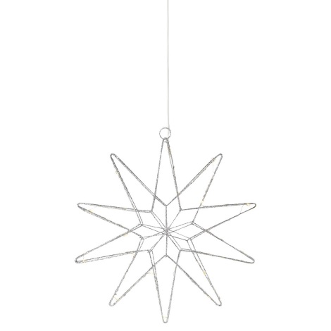 Markslöjd 705750 - Décoration de Noël LED GLEAM LED/0,6W/3xAA argent