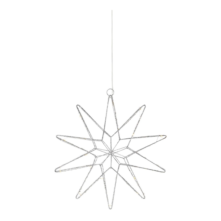 Markslöjd 705750 - Décoration de Noël LED GLEAM LED/0,6W/3xAA argent