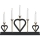 Markslöjd 705938 - Chandelier de Noël MELISSA 5xE10/3W/230V noir/laiton