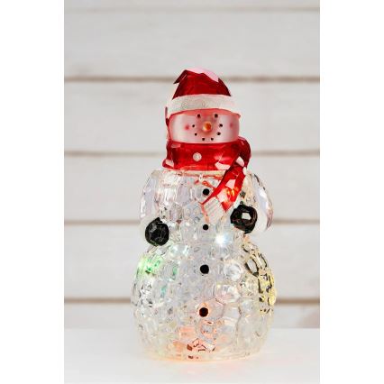 Markslöjd 706045 - Décoration de Noël LED HENRY LED/0,06W/3xAAA bonhomme de neige
