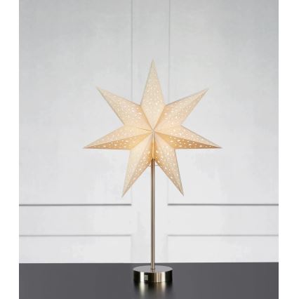 Markslöjd 706053 - Décoration LED de Noël MATHILDA LED/0,2W/3xAA 68 cm beige/chrome mat