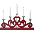 Markslöjd 706211 - Chandelier de Noël ENEBY 5xE10/3W/230V rouge/laiton
