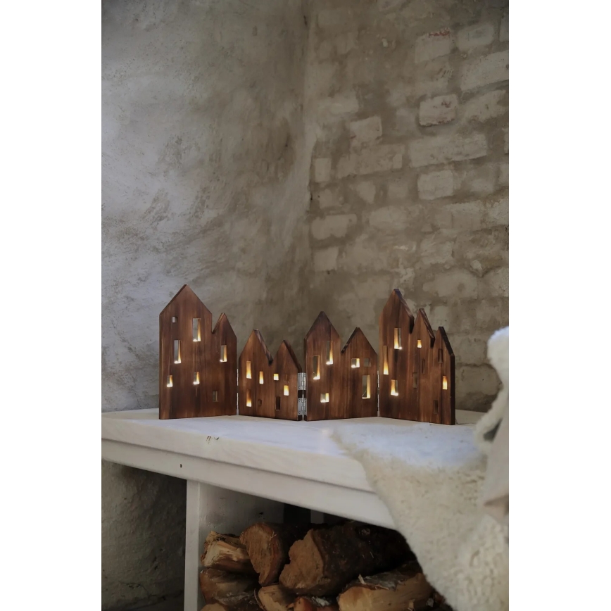 Markslöjd 706212 - Décoration LED de Noël VIEW LED/0,9W/230V en pin, brun