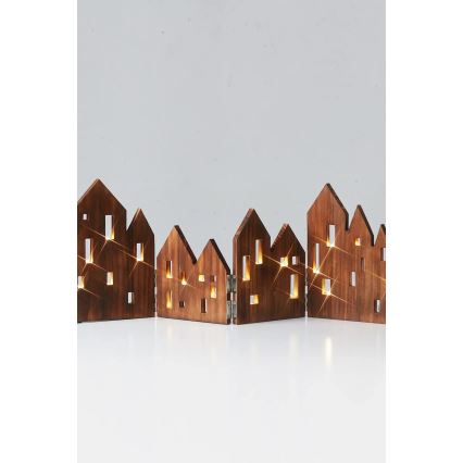 Markslöjd 706212 - Décoration LED de Noël VIEW LED/0,9W/230V en pin, brun