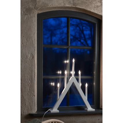 Markslöjd 706222 - Chandelier de Noël ARIELE 5xE10/3W/230V pin/blanc