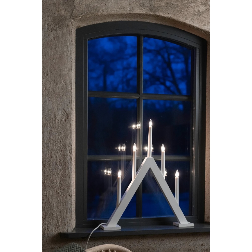 Markslöjd 706222 - Chandelier de Noël ARIELE 5xE10/3W/230V pin/blanc