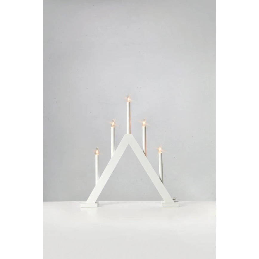 Markslöjd 706222 - Chandelier de Noël ARIELE 5xE10/3W/230V pin/blanc