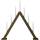 Markslöjd 706227 - Bougeoir de Noël ARIELE 7xE10/3W/230V bois/blanc