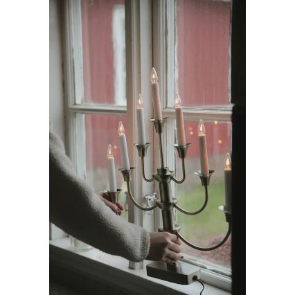 Markslöjd 706282 - Chandelier de Noël GYLLING 7xE10/3W/230V laiton