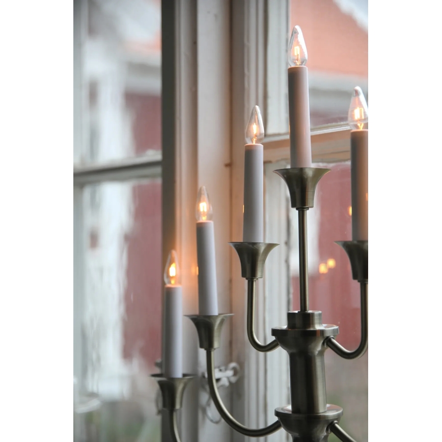 Markslöjd 706282 - Chandelier de Noël GYLLING 7xE10/3W/230V laiton