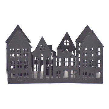 Markslöjd 706364 - Bougeoir de Noël à LED YORK 3xLED/0,1W/1xCR2032 noir