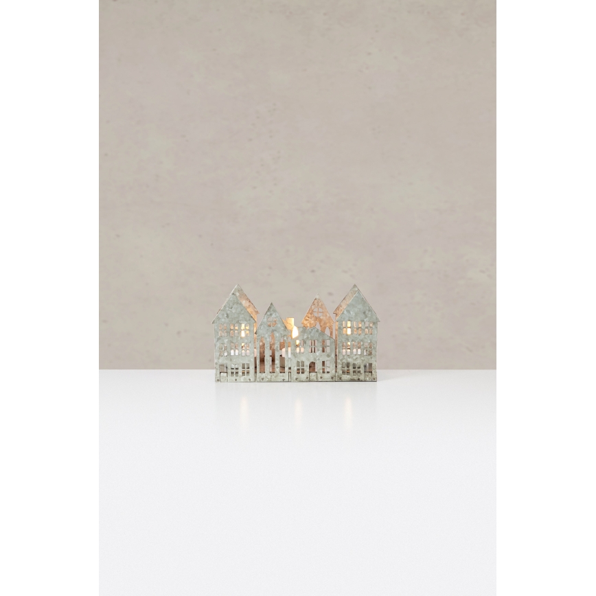Markslöjd 706365 - Bougeoir de Noël LED YORK 3xLED/0,1W/1xCR2032 gris
