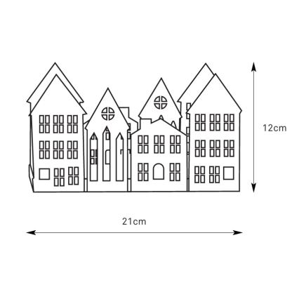 Markslöjd 706365 - Bougeoir de Noël LED YORK 3xLED/0,1W/1xCR2032 gris