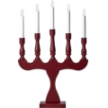 Markslöjd 706373 - Bougeoir de Noël SVANEHOLM 5xE10/3W/230V pin/rouge