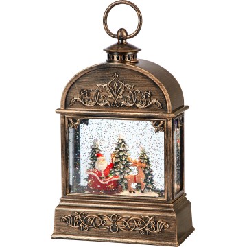 Markslöjd 706408 - Décoration de Noël LED JINGLE LED/0,5W/3xAA bronze/patine