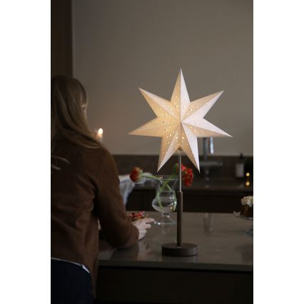 Markslöjd 706493 - Décoration de Noël LED rechargeable NOELLA LED/0,5W/3,7V 2000 mAh marron/blanc