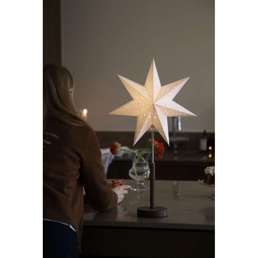Markslöjd 706493 - Décoration de Noël LED rechargeable NOELLA LED/0,5W/3,7V 2000 mAh marron/blanc