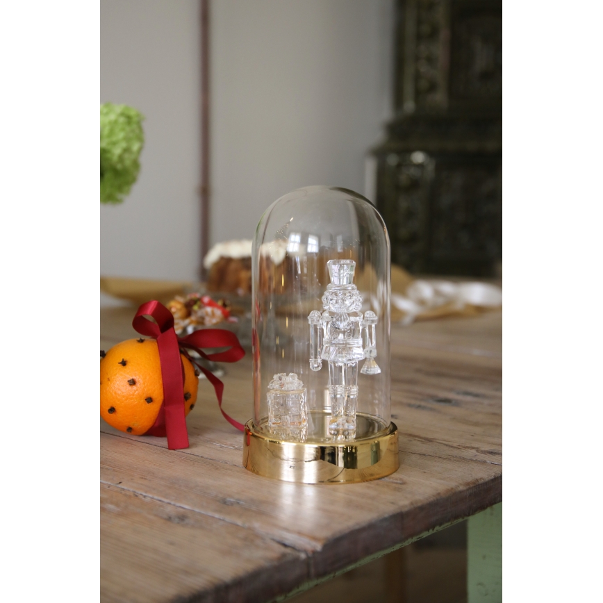 Markslöjd 706527 - Décoration de Noël LED ISLA LED/0,12W/3xAA laiton/casse-noisette