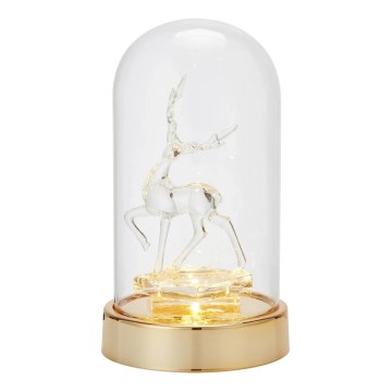 Markslöjd 706529 - Décoration de Noël LED ISLA LED/0,06W/3xAA laiton/renne
