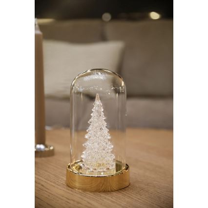 Markslöjd 706531 - décoration de Noël LED ISLA LED/0,06W/3xAA laiton/sapin