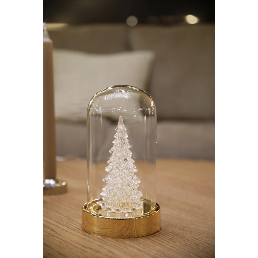Markslöjd 706531 - décoration de Noël LED ISLA LED/0,06W/3xAA laiton/sapin