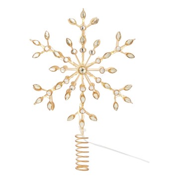 Markslöjd 706556 - LED Étoile de Noël pour sapin GLINA LED/2,16W/2xAA dorée