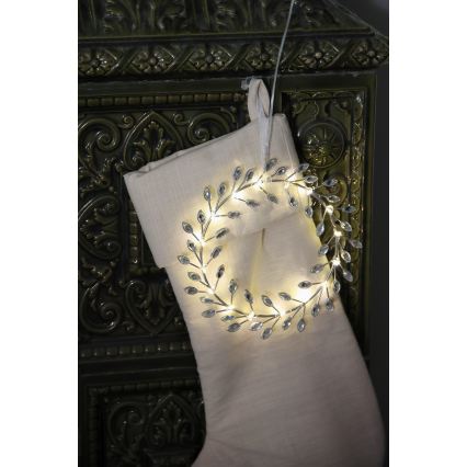 Markslöjd 706557 - Décoration de Noël LED ARIA LED/3,12W/2xAA argentée