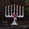 Markslöjd 8004 - Chandelier de Noël SVANEHOLM 7xE10/3W/230V blanc