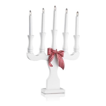 Markslöjd 8011,410 - Bougeoir de Noël RYDBOHOLM 5xE10/3W
