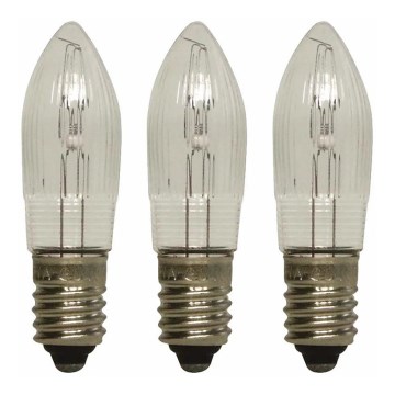 Markslöjd 8264 - LOT 3x Ampoule industrielle de Noël TOPPLAMPA E10/3W/55V