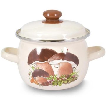 Marmite TORO 3,5 l avec couvercle — motif champignons