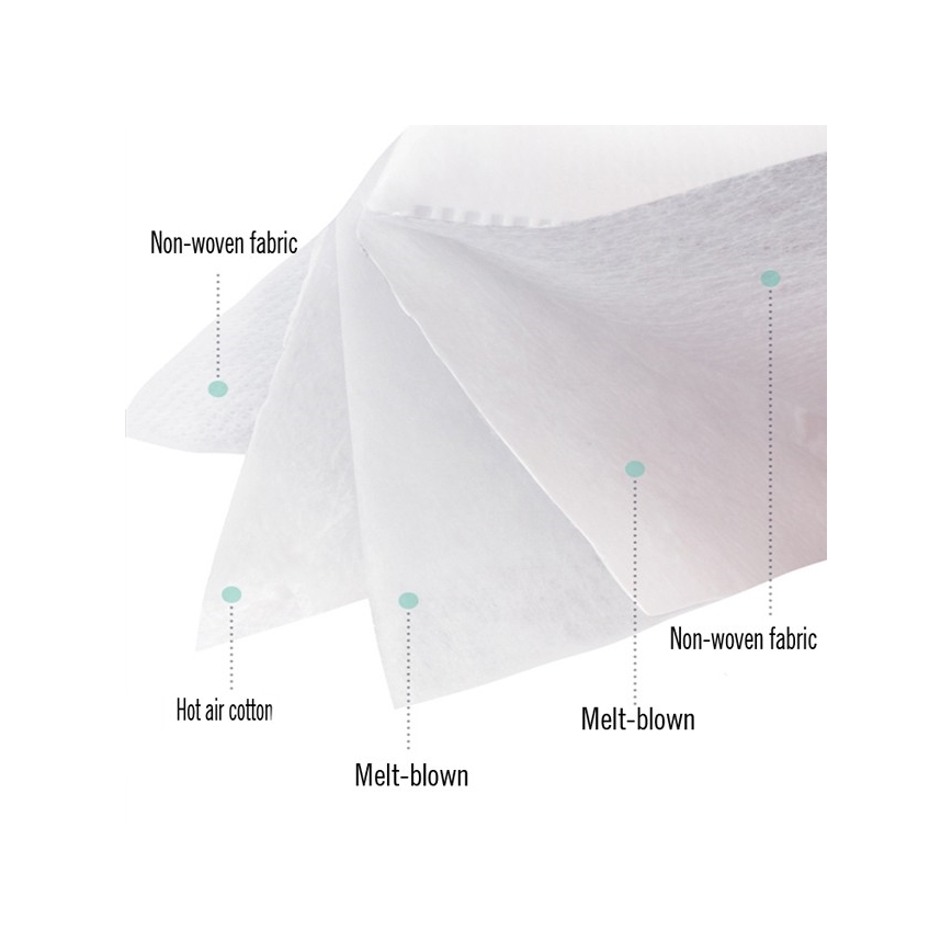 Masque 5 couches avec valve d'expiration classe KN95 (FFP2), fibre de carbonne