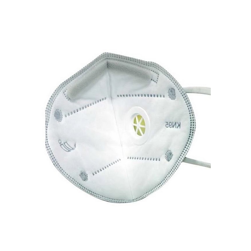 Masque 5 couches avec valve d'expiration classe KN95 (FFP2), fibre de carbonne