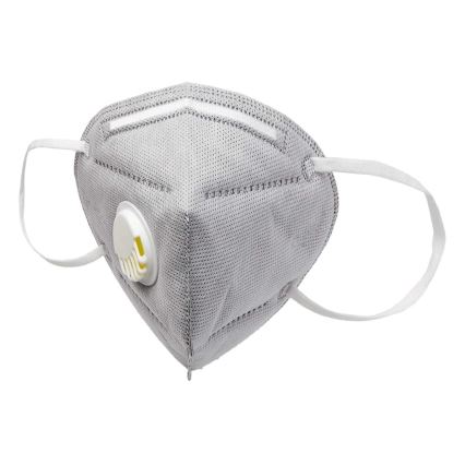 Masque 5 épaisseurs avec valve d'expiration classe KN95 (FFP2), fibre de carbonne