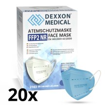 Masque DEXXON MEDICAL FFP2 NR Bleu ciel 20pcs