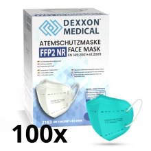 Masque DEXXON MEDICAL FFP2 NR Turquoise 100pcs