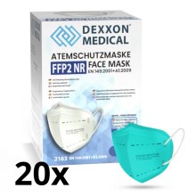 Masque DEXXON MEDICAL FFP2 NR Turquoise 20pcs
