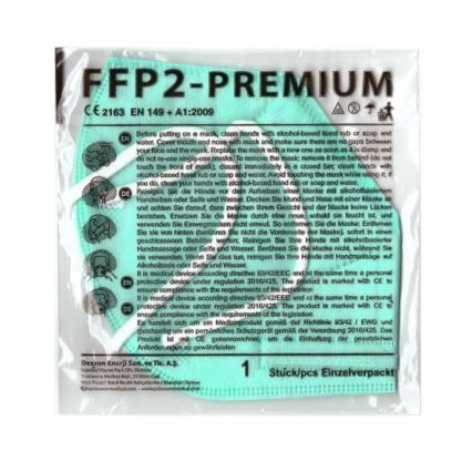 Masque DEXXON MEDICAL FFP2 NR Turquoise 20pcs