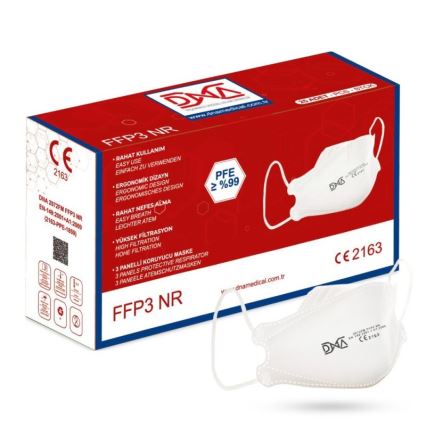 Masque DNA FFP3 NR CE 2163 Medical 25pcs