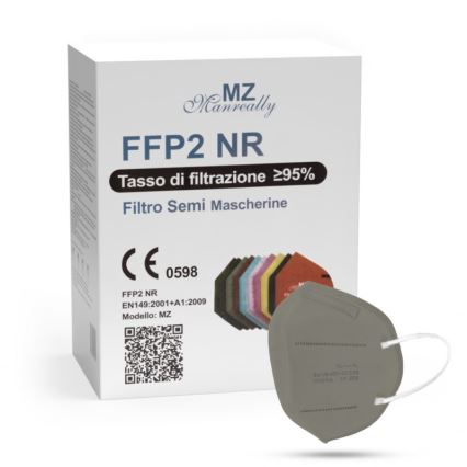 Masque FFP2 NR CE 0598 gris 1pc