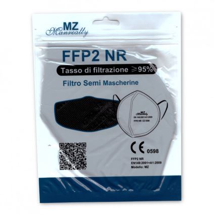 Masque FFP2 NR CE 0598 noir 1pc